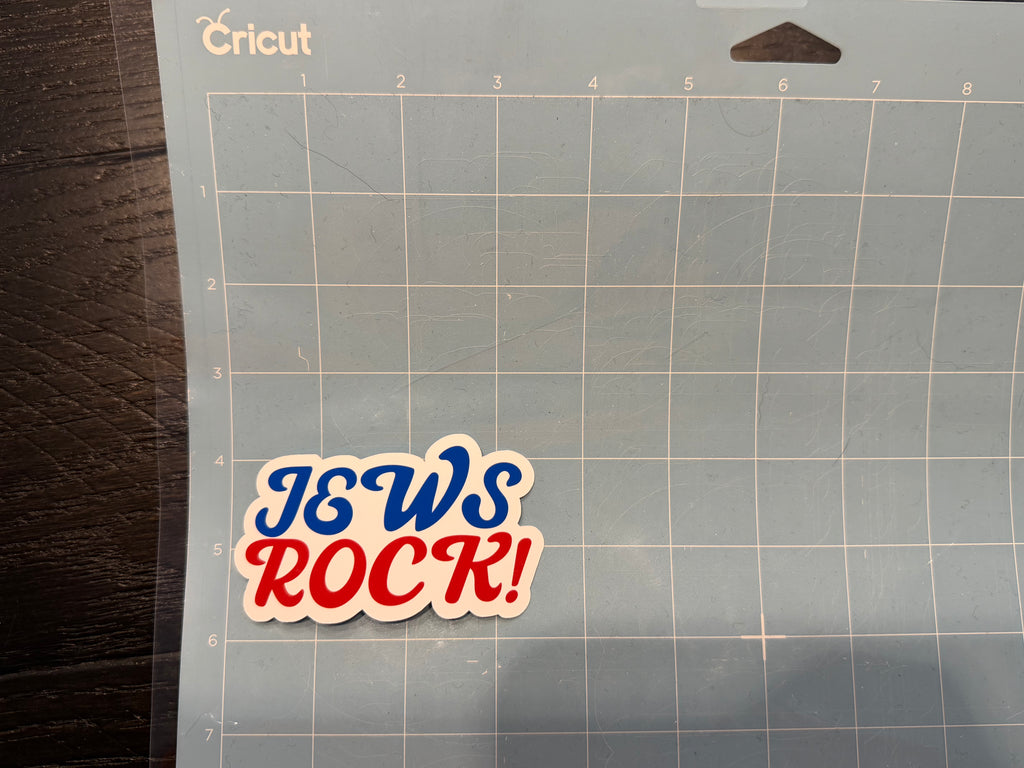 Jews Rock! Sticker