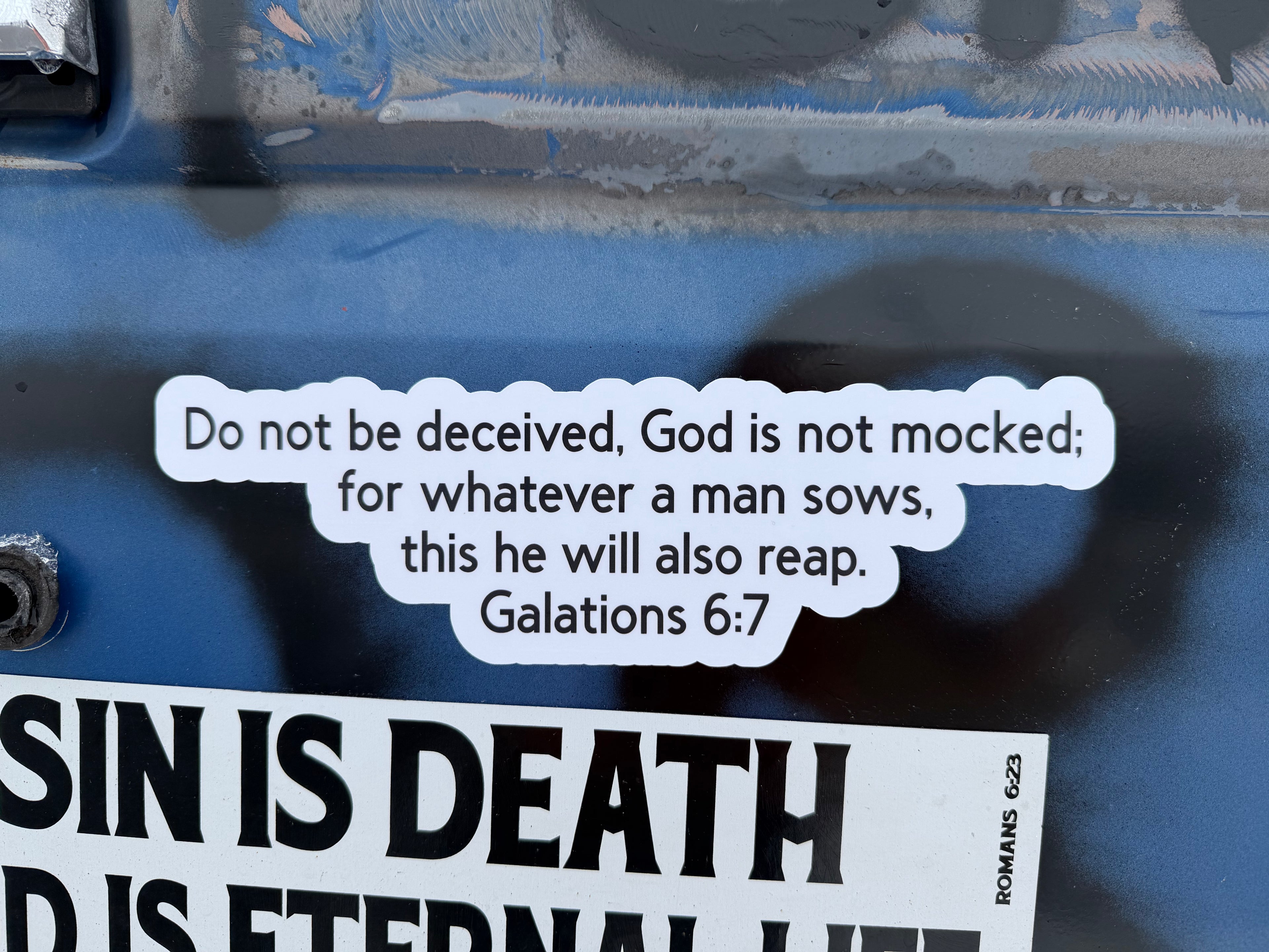 Galatians 6:7 Sticker