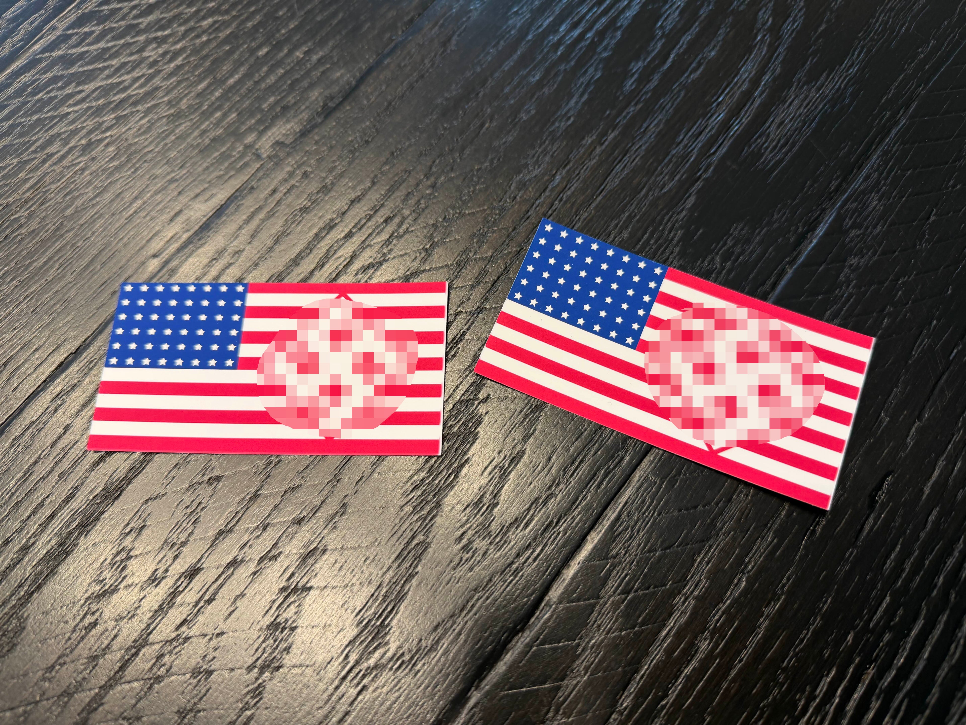 US Flag Sticker 2